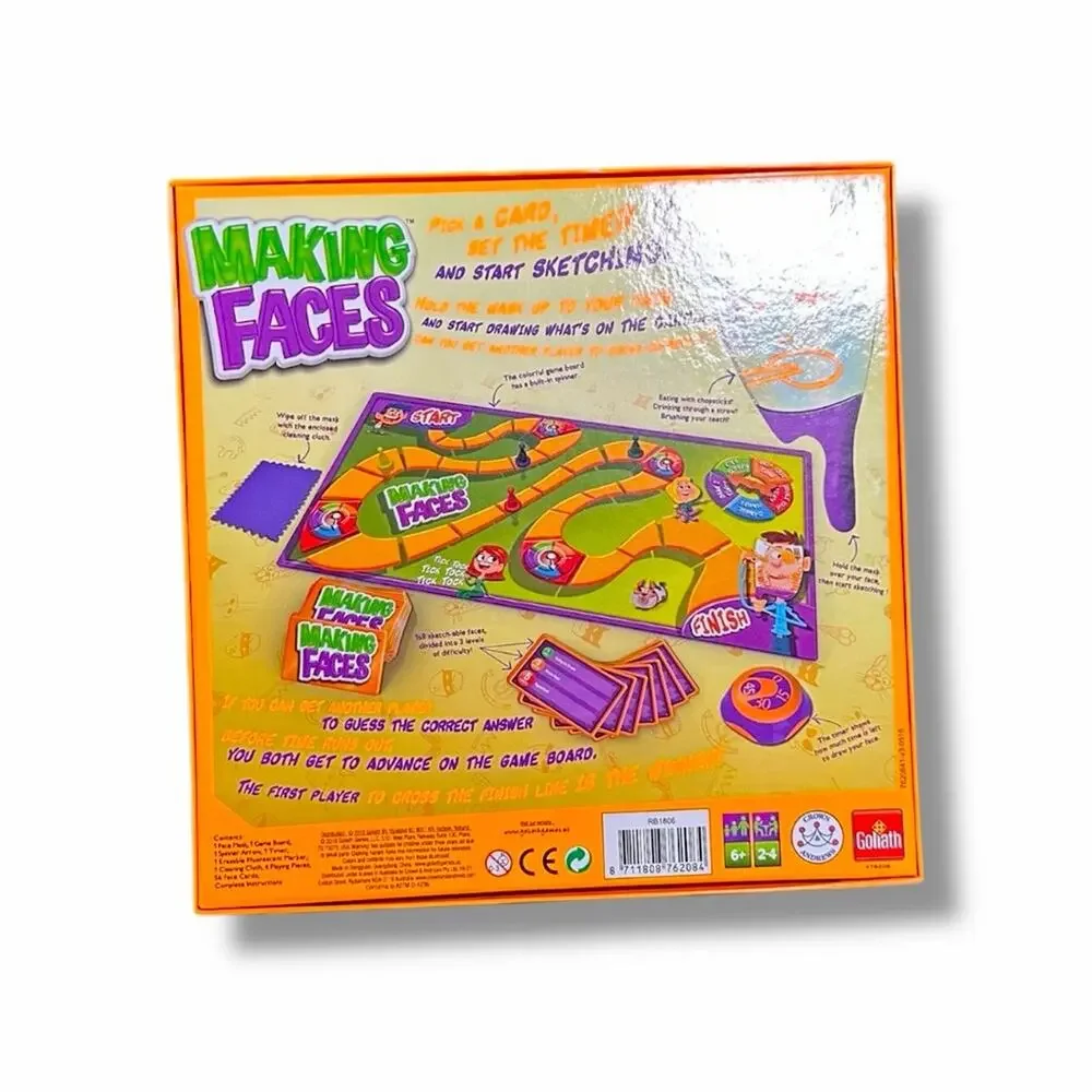Making Faces Drawing Board Game for Kids